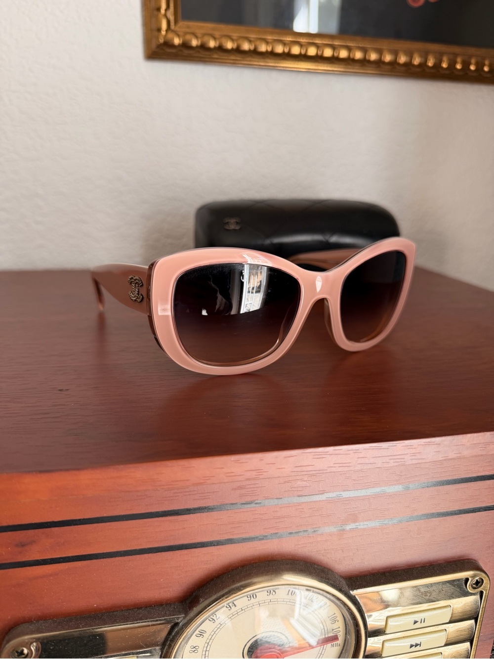 CHANEL Blush Pink Gradient Square Sunglasses - Picture 3 of 3